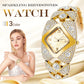 🔥Hot Sale 50% Off🔥Women's Retro Quartz Watch with Sparkling Rhinestones